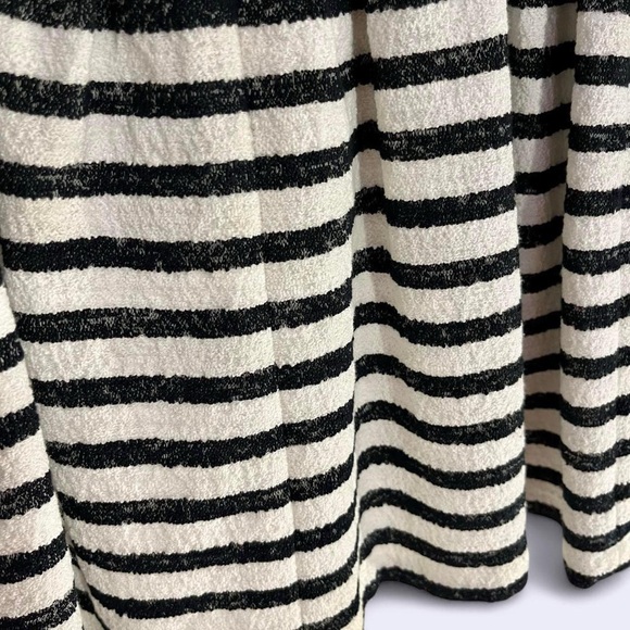 NWT | Vintage BCBG | Black and White Striped Cocktail Dress - Picture 8 of 8